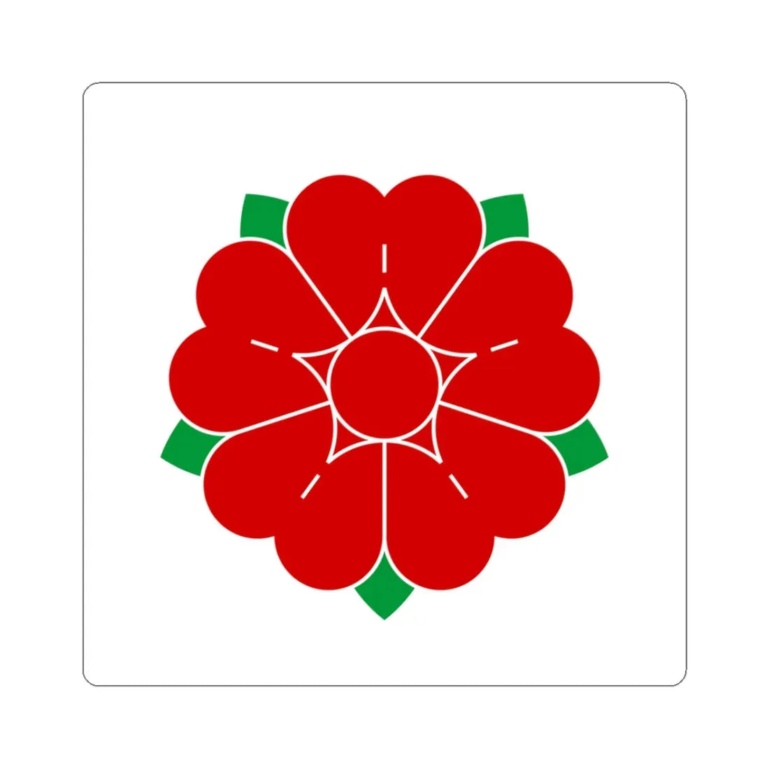 Flag of Dunaiv (Ukraine) STICKER Vinyl Kiss-Cut Decal 3 Inch White - The Sticker Space