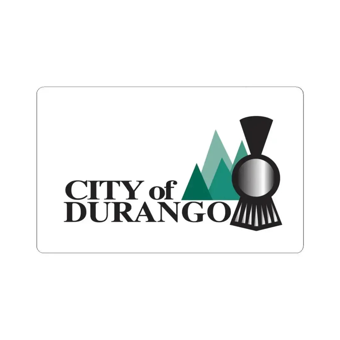 Flag of Durango Colorado (United States) STICKER Vinyl Kiss-Cut Decal 6 Inch White - The Sticker Space