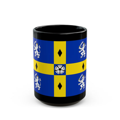 Flag of Durham County Council UK - Black Coffee Mug-15oz-The Sticker Space