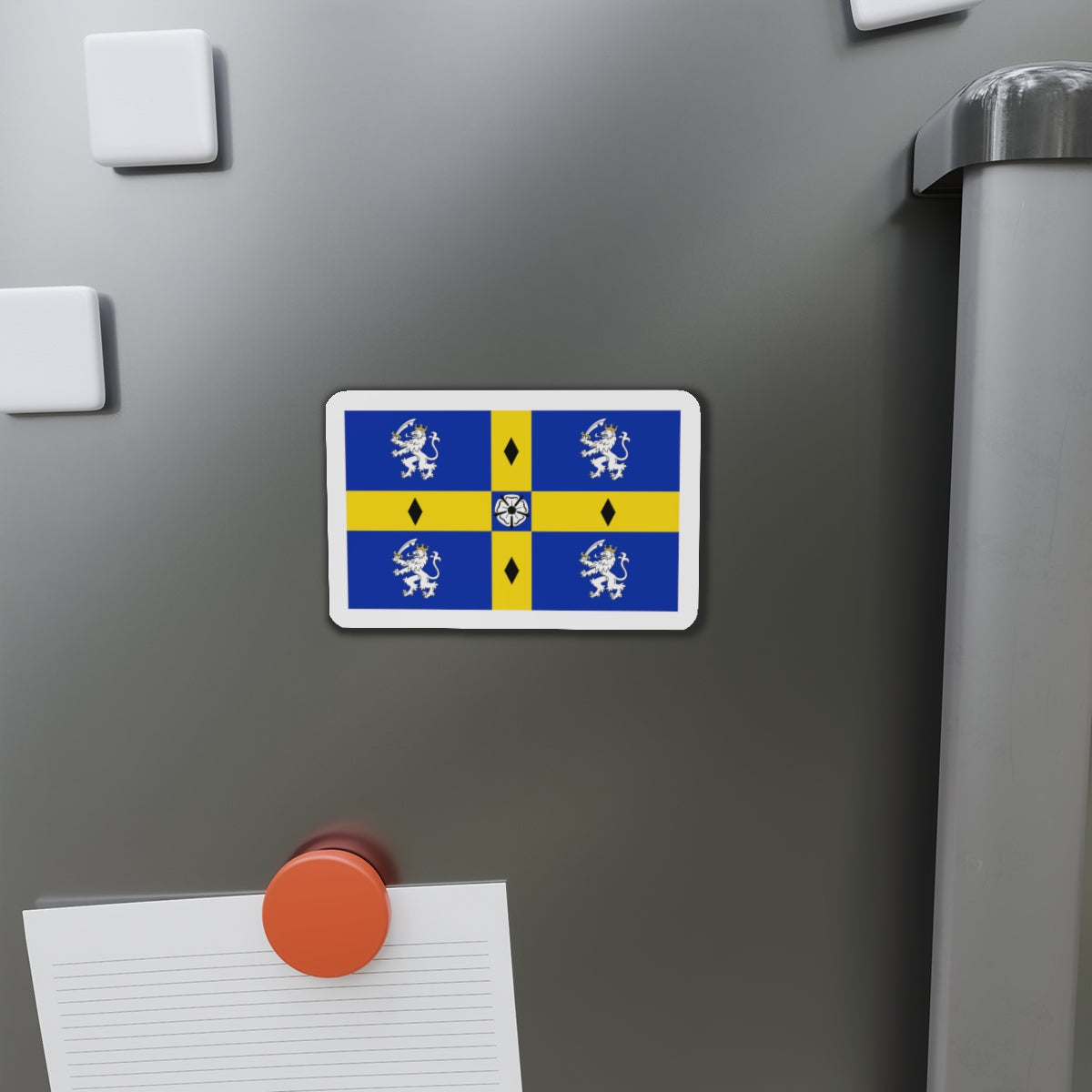 Flag of Durham County Council UK - Die-Cut Magnet-The Sticker Space