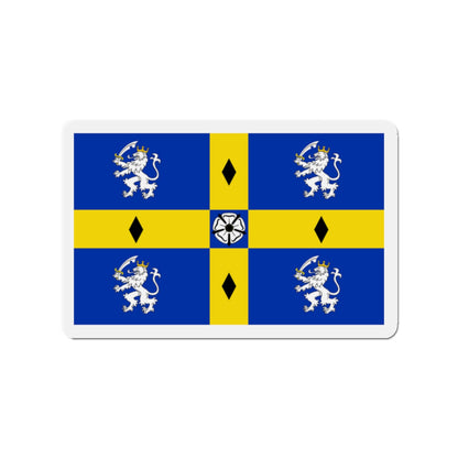 Flag of Durham County Council UK - Die-Cut Magnet-2" x 2"-The Sticker Space