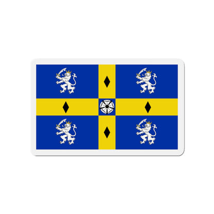 Flag of Durham County Council UK - Die-Cut Magnet-3" x 3"-The Sticker Space