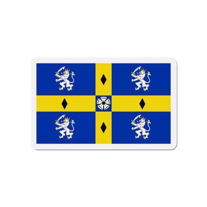 Flag of Durham County Council UK - Die-Cut Magnet-4" x 4"-The Sticker Space