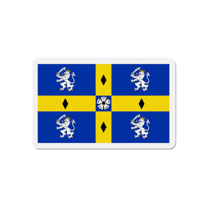 Flag of Durham County Council UK - Die-Cut Magnet-5" x 5"-The Sticker Space