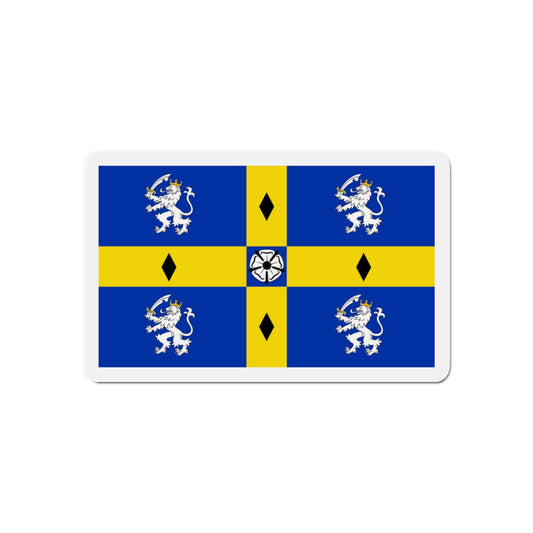 Flag of Durham County Council UK - Die-Cut Magnet-6 × 6"-The Sticker Space