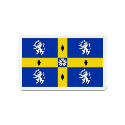 Flag of Durham County Council UK - Refrigerator Magnet 4 Inch - The Sticker Space