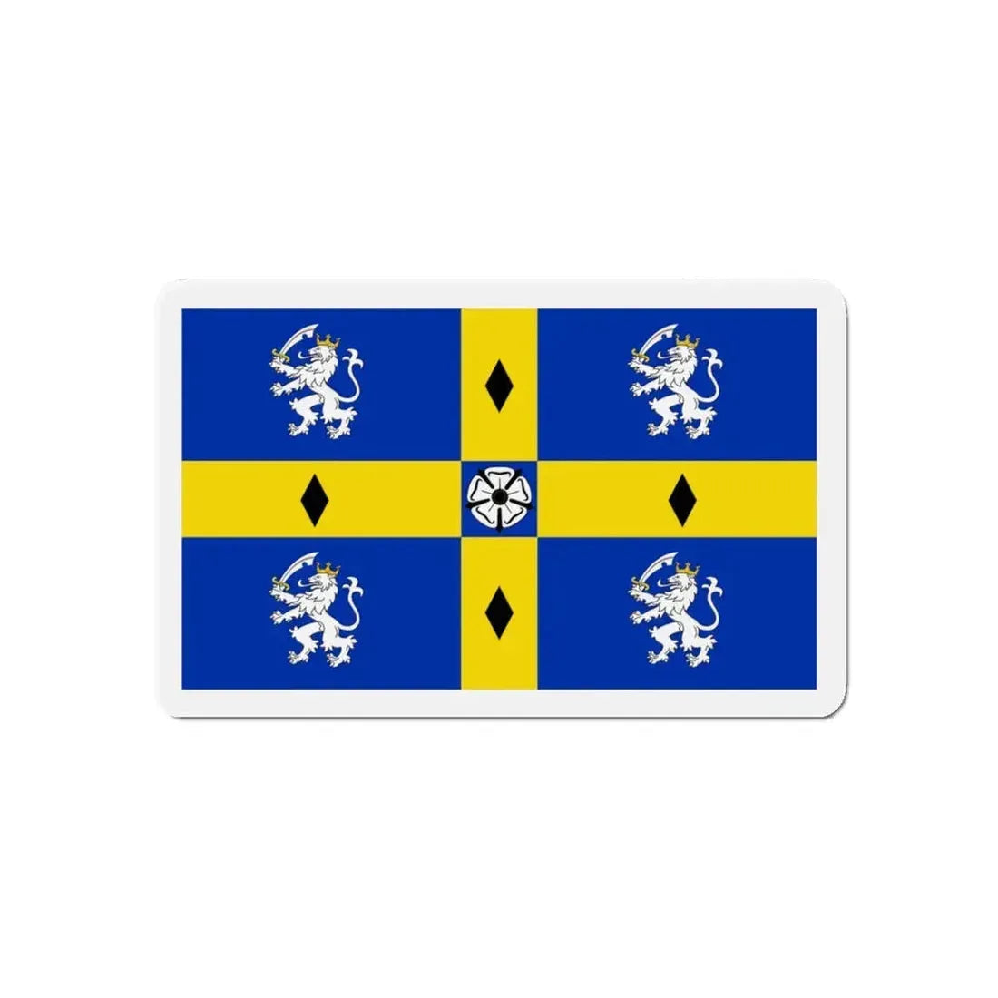 Flag of Durham County Council UK - Refrigerator Magnet 5 Inch - The Sticker Space