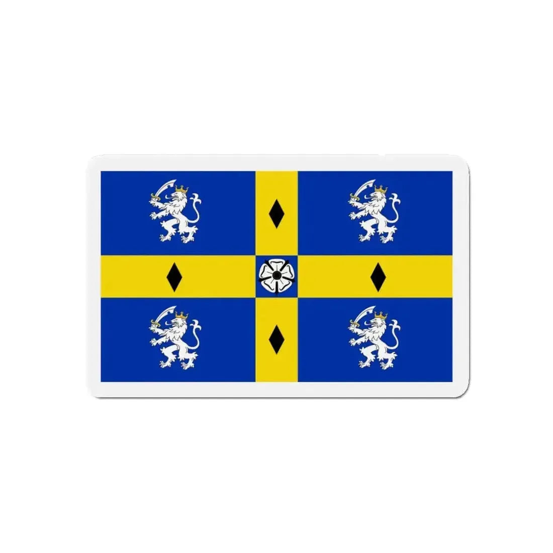 Flag of Durham County Council UK - Refrigerator Magnet - The Sticker Space
