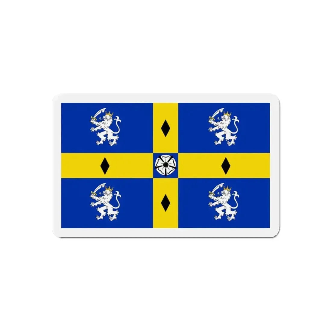Flag of Durham County Council UK - Refrigerator Magnet - The Sticker Space
