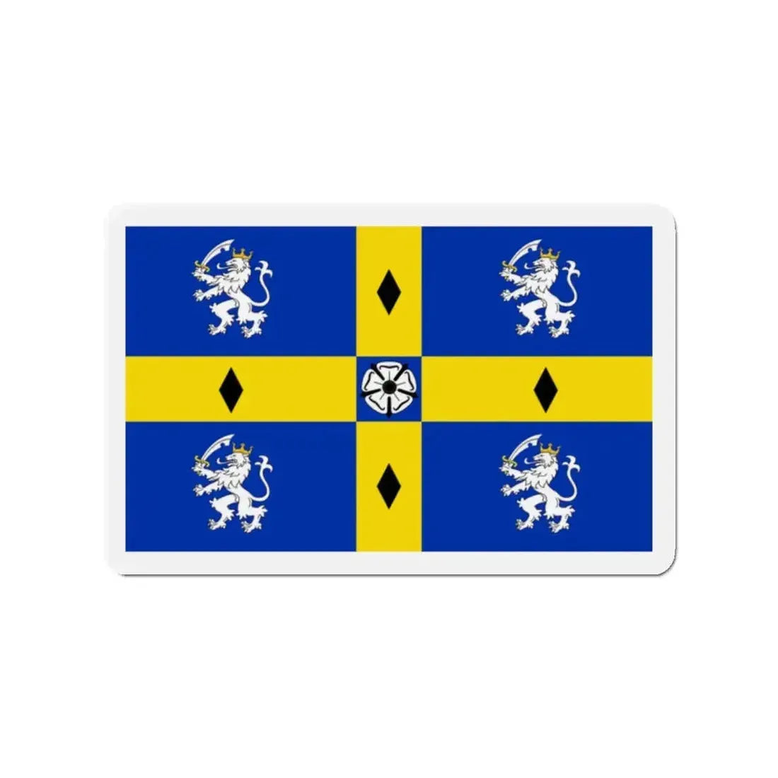 Flag of Durham County Council UK - Refrigerator Magnet - The Sticker Space
