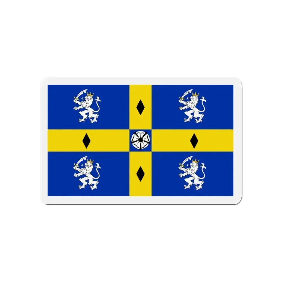 Flag of Durham County Council UK - Refrigerator Magnet - The Sticker Space