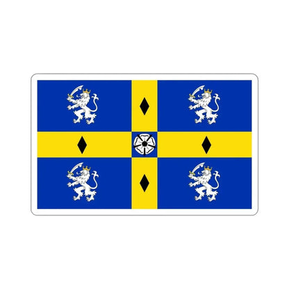 Flag of Durham County Council UK STICKER Vinyl Die-Cut Decal - The Sticker Space