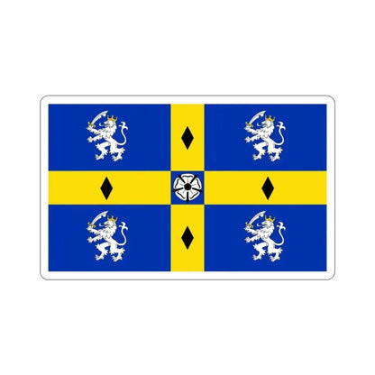 Flag of Durham County Council UK STICKER Vinyl Die-Cut Decal - The Sticker Space