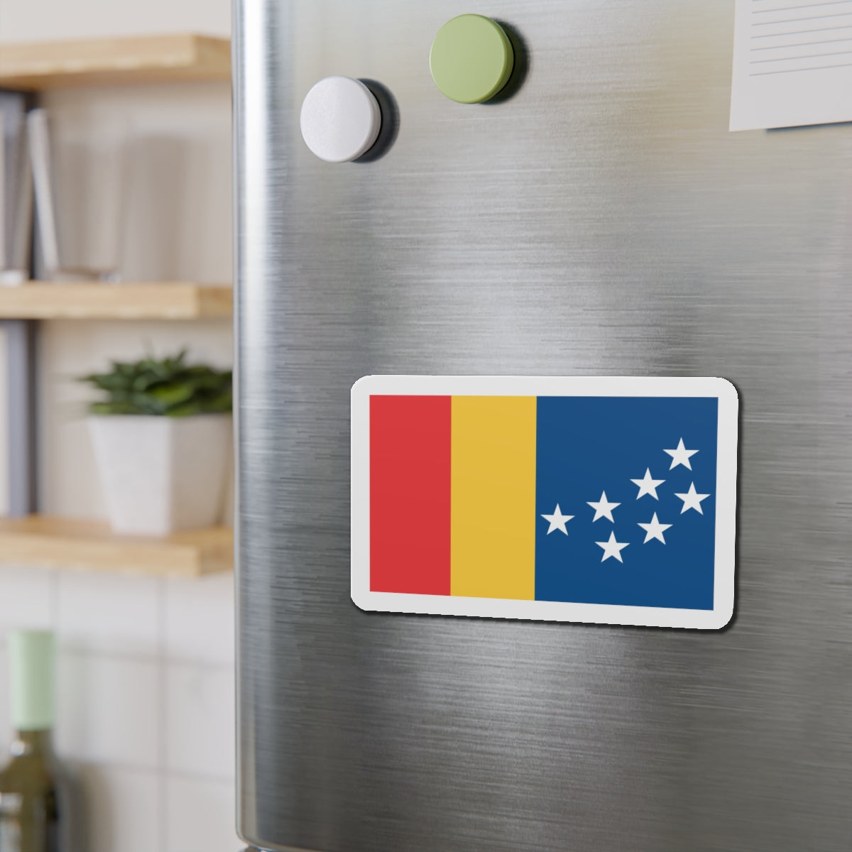 Flag of Durham North Carolina - Die-Cut Magnet-The Sticker Space