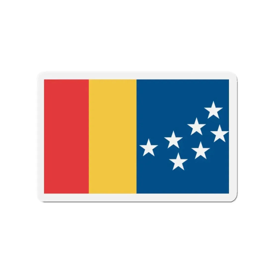 Flag of Durham North Carolina - Refrigerator Magnet 2 Inch - The Sticker Space