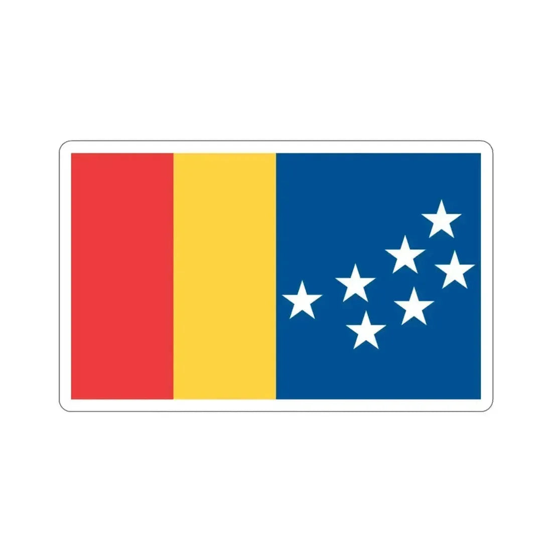 Flag of Durham North Carolina USA STICKER Vinyl Die-Cut Decal 3 Inch - The Sticker Space