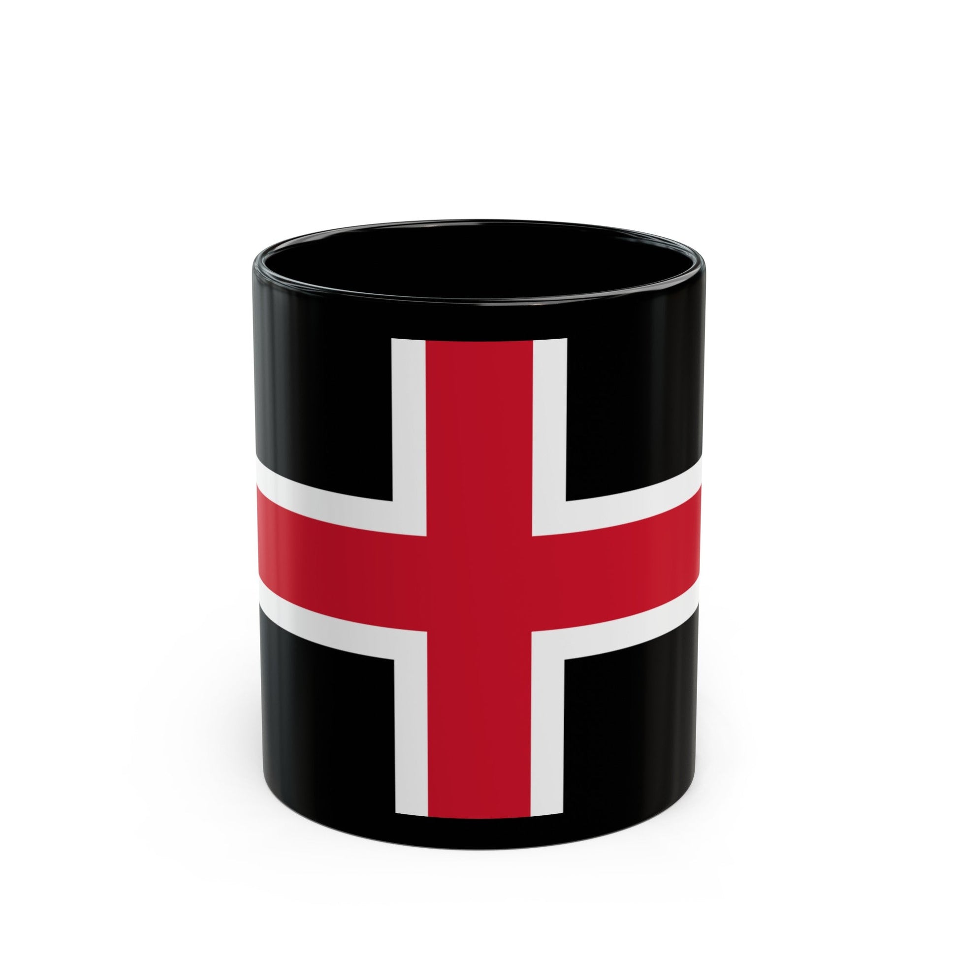 Flag of Durham UK - Black Coffee Mug-11oz-The Sticker Space