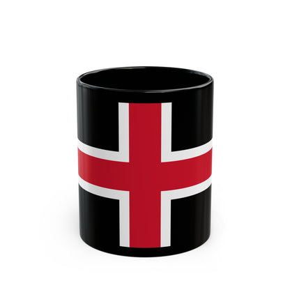 Flag of Durham UK - Black Coffee Mug-11oz-The Sticker Space