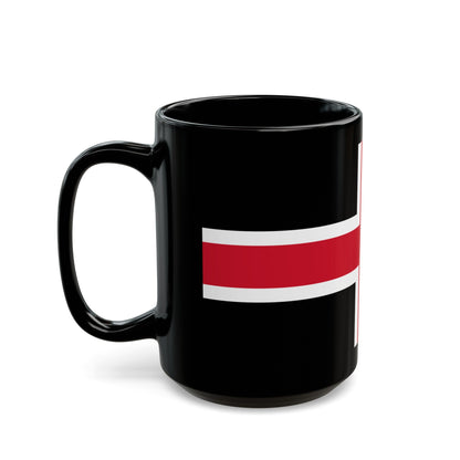 Flag of Durham UK - Black Coffee Mug-The Sticker Space