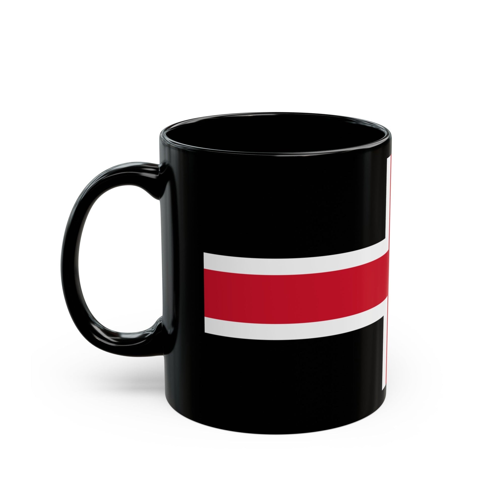 Flag of Durham UK - Black Coffee Mug-The Sticker Space