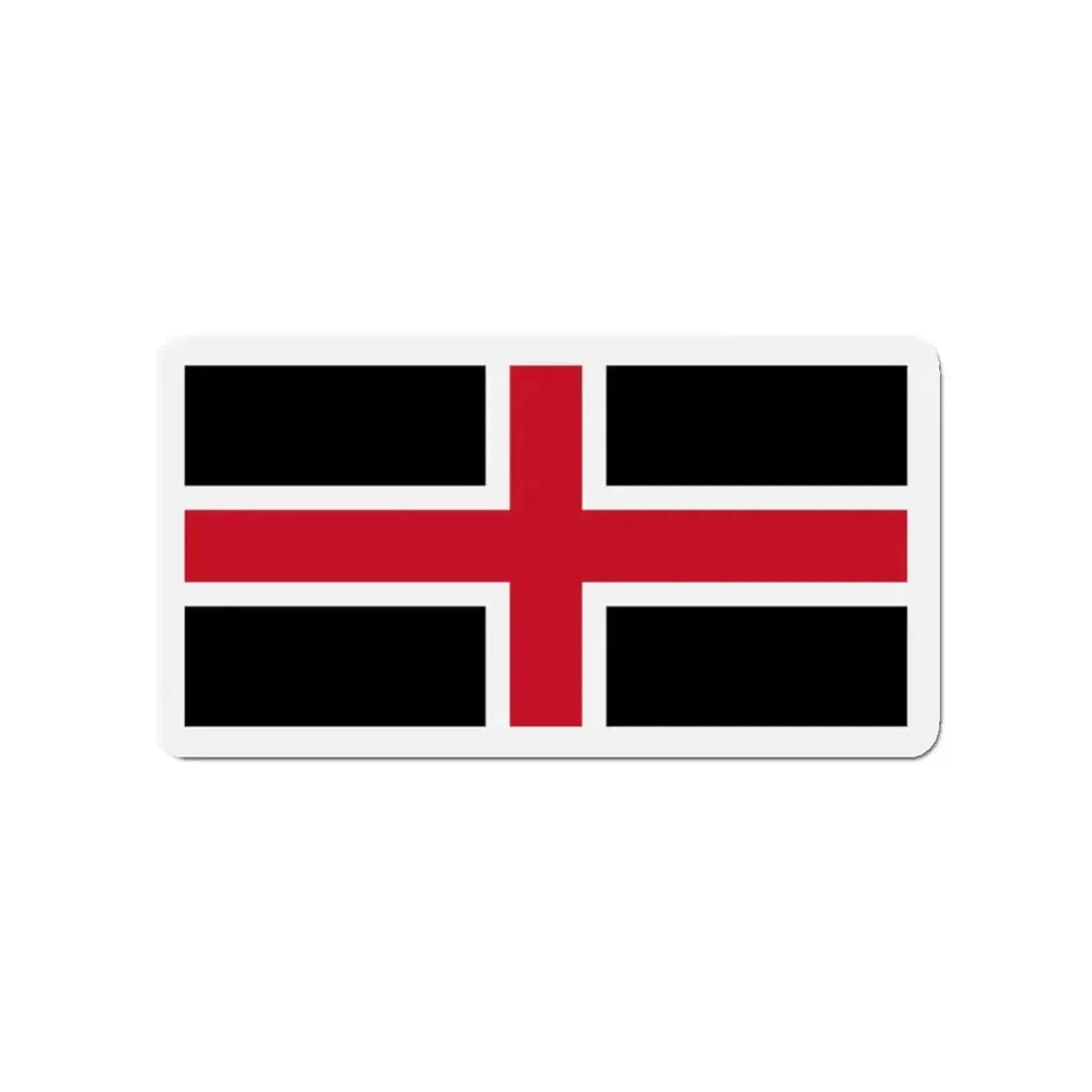 Flag of Durham UK - Refrigerator Magnet 3 Inch - The Sticker Space