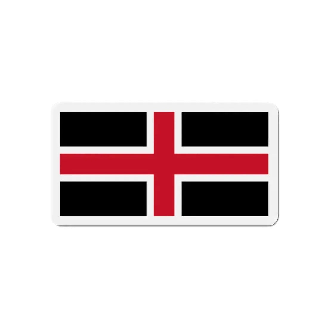 Flag of Durham UK - Refrigerator Magnet 5 Inch - The Sticker Space