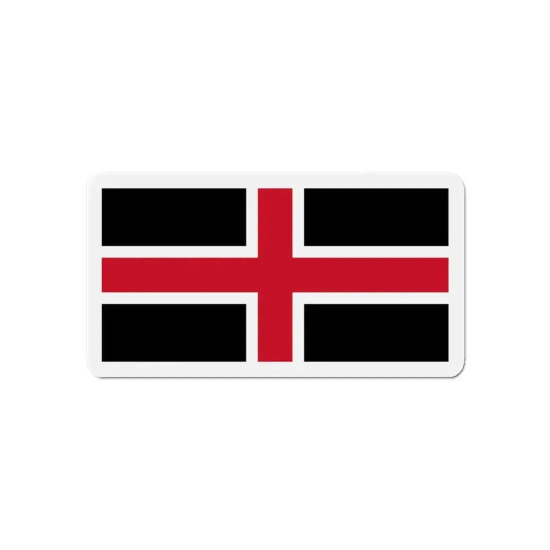 Flag of Durham UK - Refrigerator Magnet 6 Inch - The Sticker Space