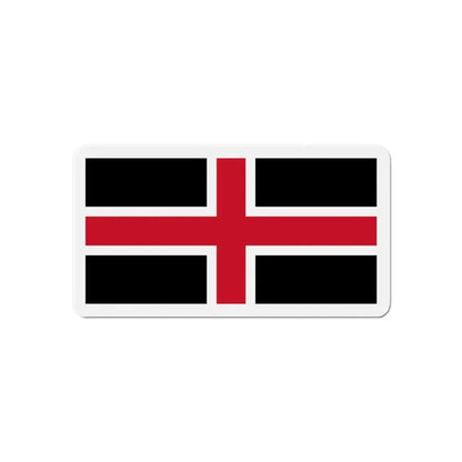 Flag of Durham UK - Refrigerator Magnet 6 Inch - The Sticker Space