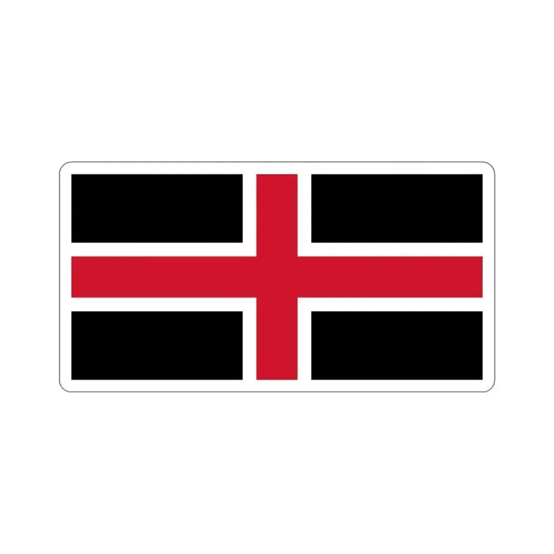 Flag of Durham UK STICKER Vinyl Die-Cut Decal 3 Inch - The Sticker Space