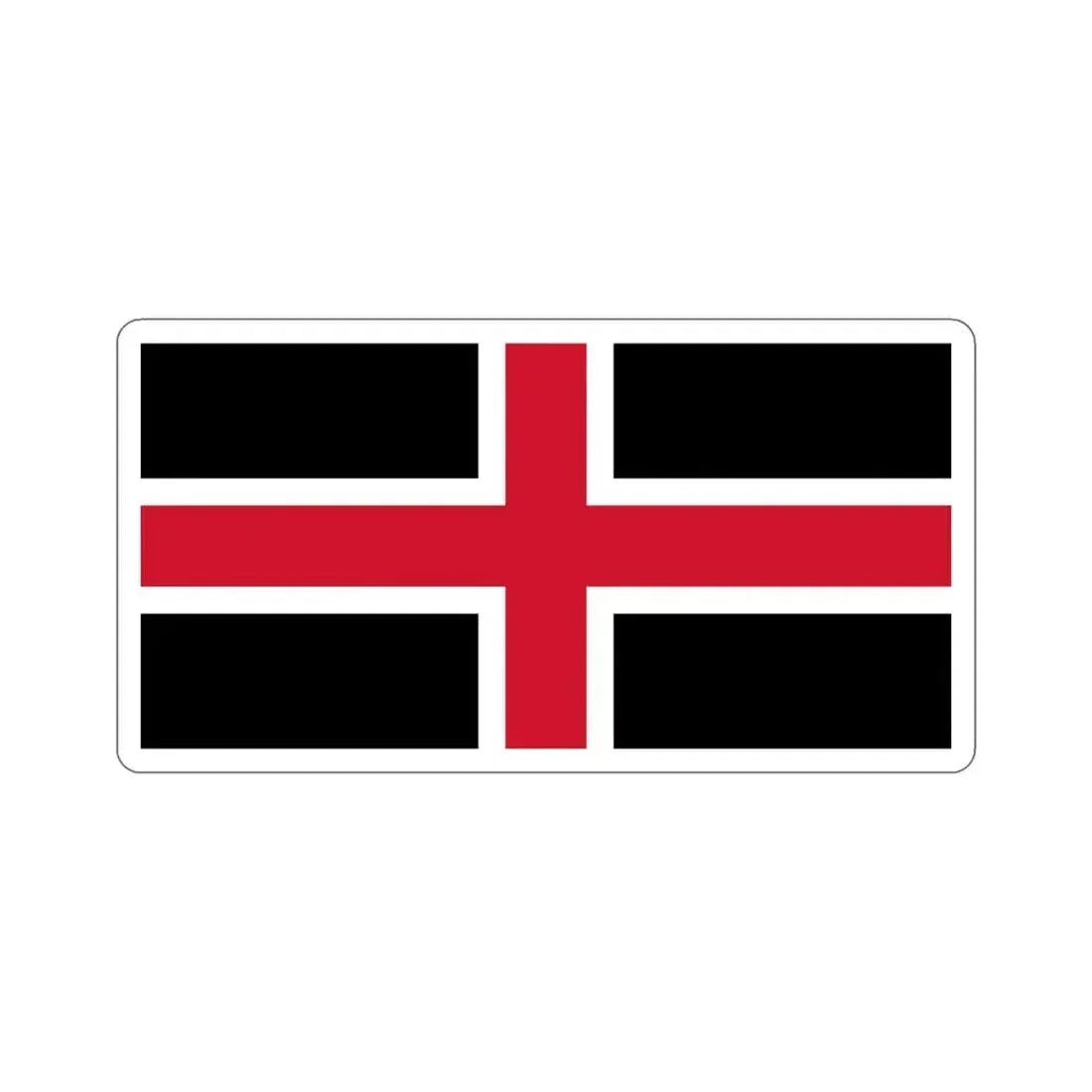 Flag of Durham UK STICKER Vinyl Die-Cut Decal 4 Inch - The Sticker Space