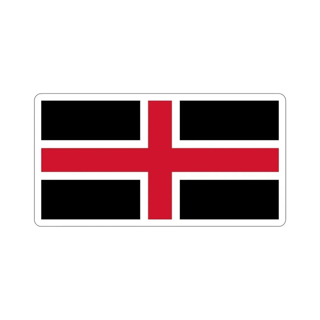 Flag of Durham UK STICKER Vinyl Die-Cut Decal 6 Inch - The Sticker Space