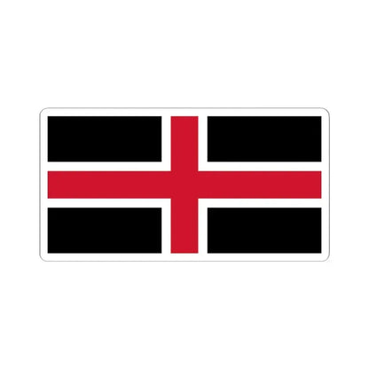 Flag of Durham UK - STICKER Vinyl Kiss-Cut Decal 2 Inch White - The Sticker Space