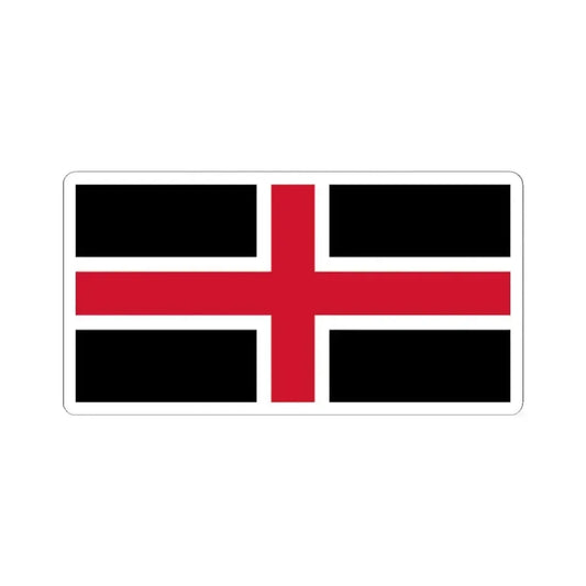 Flag of Durham UK - STICKER Vinyl Kiss-Cut Decal 2 Inch White - The Sticker Space