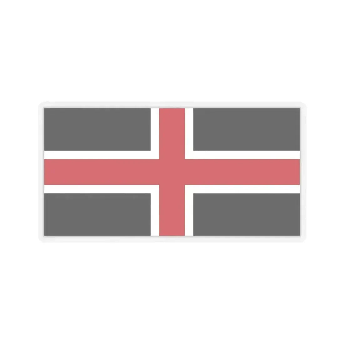 Flag of Durham UK - STICKER Vinyl Kiss-Cut Decal 3 Inch Transparent - The Sticker Space