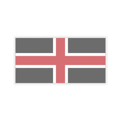 Flag of Durham UK - STICKER Vinyl Kiss-Cut Decal 3 Inch Transparent - The Sticker Space