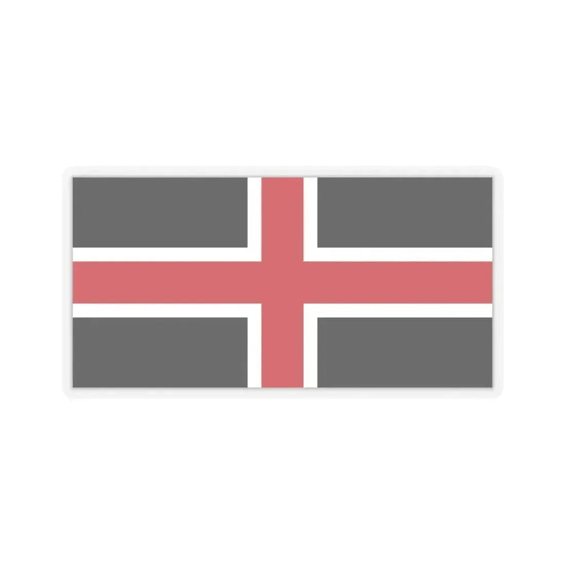 Flag of Durham UK - STICKER Vinyl Kiss-Cut Decal 4 Inch Transparent - The Sticker Space