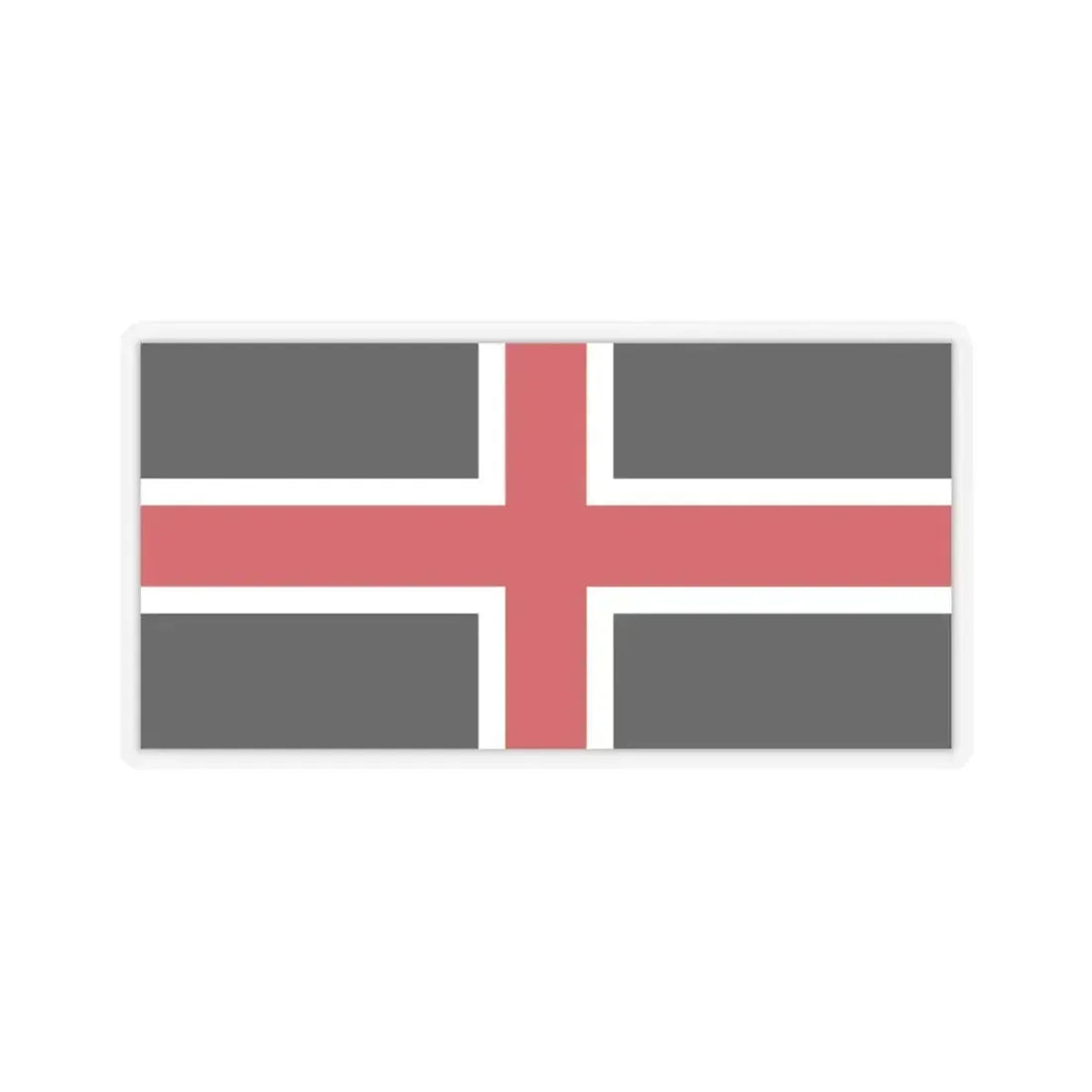 Flag of Durham UK - STICKER Vinyl Kiss-Cut Decal 6 Inch Transparent - The Sticker Space