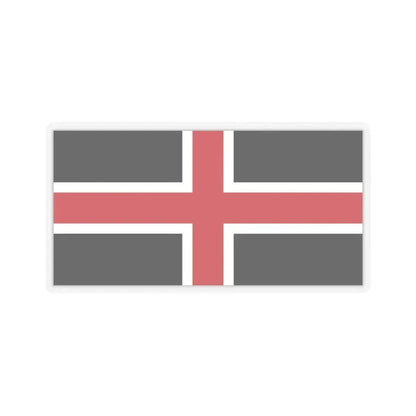 Flag of Durham UK - STICKER Vinyl Kiss-Cut Decal 6 Inch Transparent - The Sticker Space