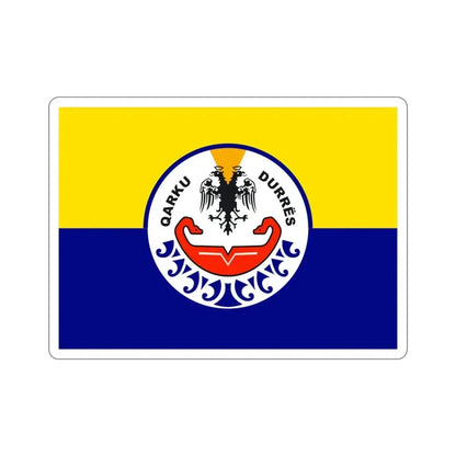 Flag of Durrës Albania STICKER Vinyl Die-Cut Decal 3 Inch - The Sticker Space