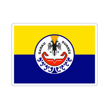 Flag of Durrës Albania STICKER Vinyl Die-Cut Decal 3 Inch - The Sticker Space