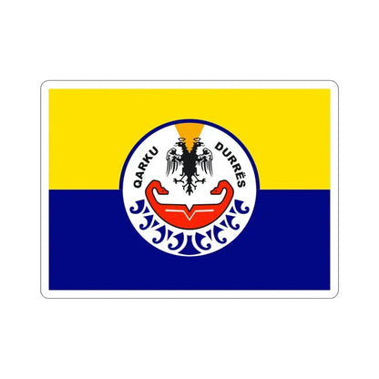 Flag of Durrës Albania STICKER Vinyl Die-Cut Decal 4 Inch - The Sticker Space