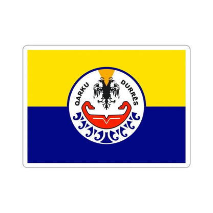 Flag of Durrës Albania STICKER Vinyl Die-Cut Decal 4 Inch - The Sticker Space