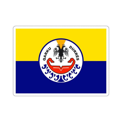 Flag of Durrës Albania STICKER Vinyl Die-Cut Decal 5 Inch - The Sticker Space