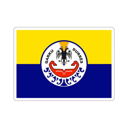 Flag of Durrës Albania STICKER Vinyl Die-Cut Decal 5 Inch - The Sticker Space