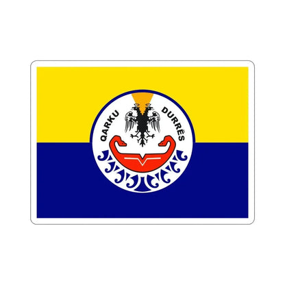 Flag of Durrës Albania STICKER Vinyl Die-Cut Decal 6 Inch - The Sticker Space