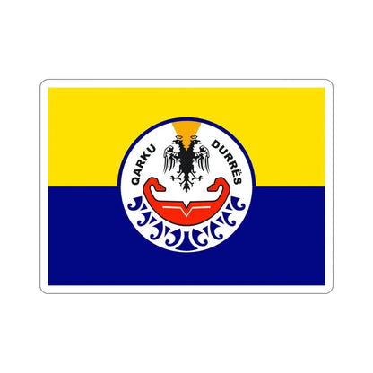 Flag of Durrës Albania STICKER Vinyl Die-Cut Decal 6 Inch - The Sticker Space