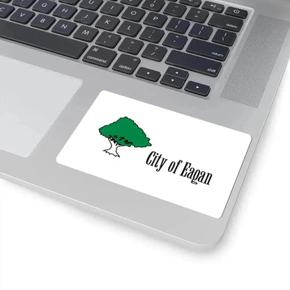 Flag of Eagan Minnesota (United States) STICKER Vinyl Kiss-Cut Decal - The Sticker Space