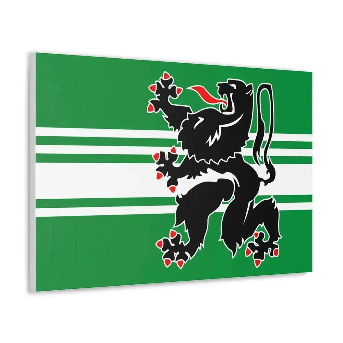 Flag of East Flanders Belgium - Canvas Wall Art - The Sticker Space