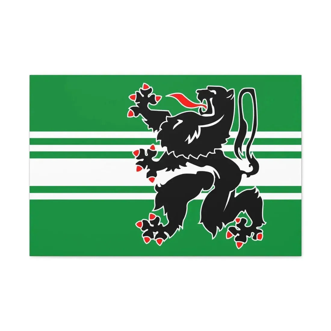 Flag of East Flanders Belgium - Canvas Wall Art - The Sticker Space