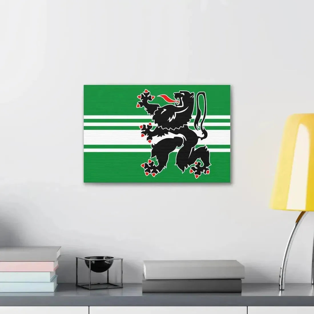 Flag of East Flanders Belgium - Canvas Wall Art - The Sticker Space